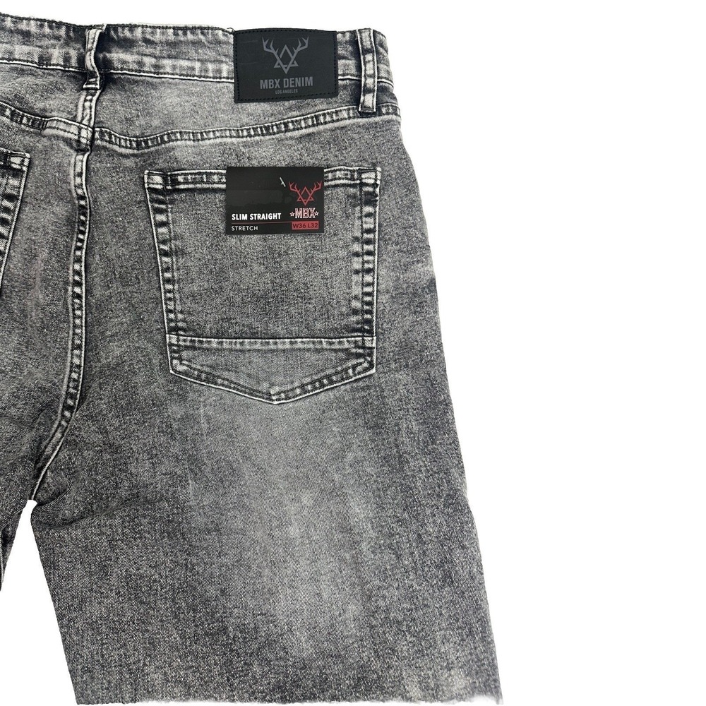 MBX Men's Los Ángeles Denim Jeans 36X32 Slim Straight Stretch Wash Ludlow Jeans - Picture 13 of 16